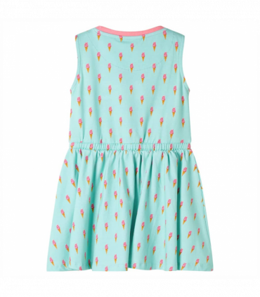 Kids' Dress with Drawstring Light Mint 140
