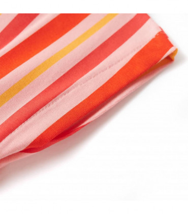 Kids' Dress with Drawstring Pink and Red 140