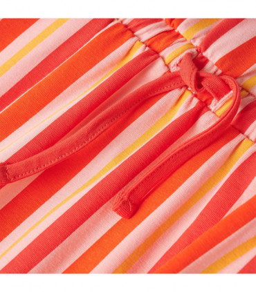 Kids' Dress with Drawstring Pink and Red 140