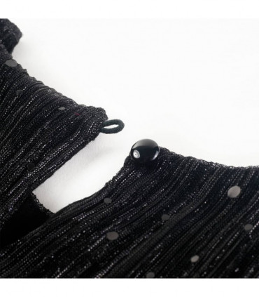 Kids' Dress with Long Sleeves Black 104