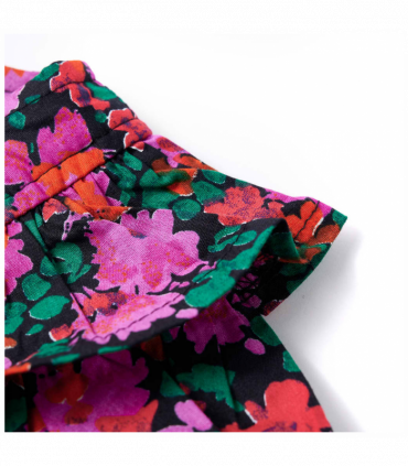 Kids' Dress with Long Sleeves Bright Pink 104