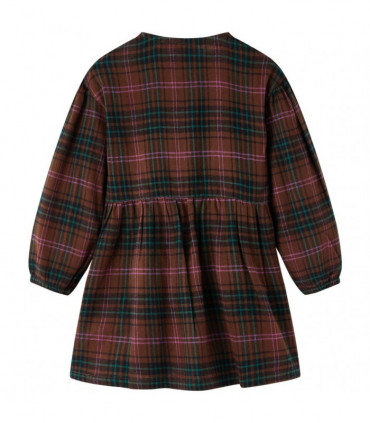 Kids' Dress with Long Sleeves Cognac 104
