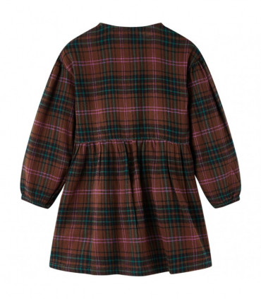 Kids' Dress with Long Sleeves Cognac 128