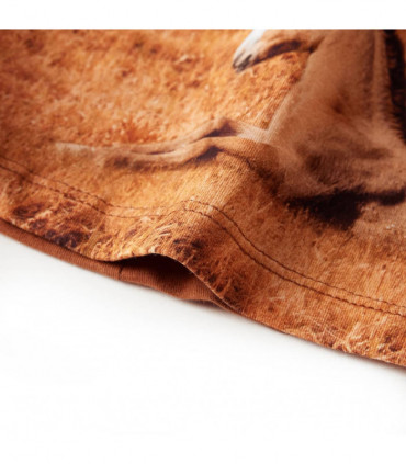 Kids' Dress with Long Sleeves Cognac 92