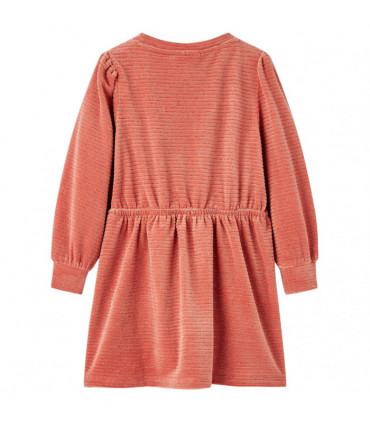 Kids' Dress with Long Sleeves Medium Pink 116