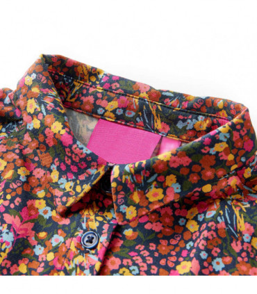 Kids' Dress with Long Sleeves Multicolour 128