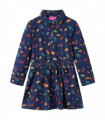 Kids' Dress with Long Sleeves Navy 104