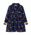Kids' Dress with Long Sleeves Navy 104