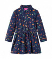 Kids' Dress with Long Sleeves Navy 116