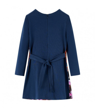 Kids' Dress with Long Sleeves Navy 116