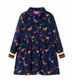 Kids' Dress with Long Sleeves Navy 116