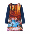 Kids' Dress with Long Sleeves Navy 128