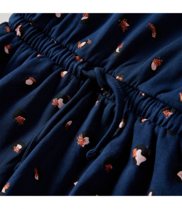 Kids' Dress with Long Sleeves Navy Blue 104