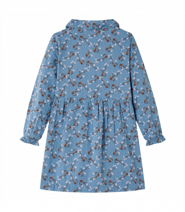 Kids' Dress with Long Sleeves Petrol 116