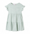 Kids' Dress with Ruffle Sleeves Mint 104