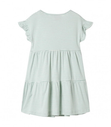 Kids' Dress with Ruffle Sleeves Mint 104