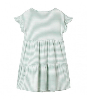 Kids' Dress with Ruffle Sleeves Mint 128