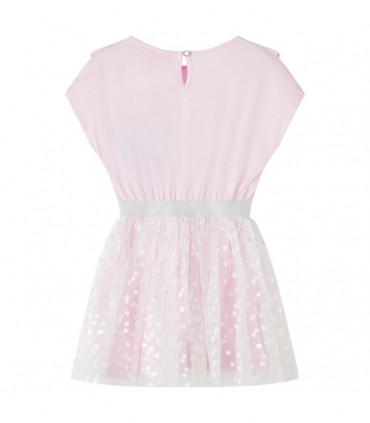 Kids' Dress with Ruffles Light Pink 128