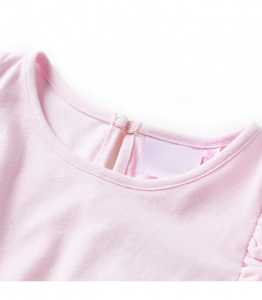 Kids' Dress with Ruffles Light Pink 92