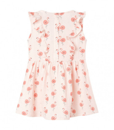 Kids' Dress with Ruffles Soft Pink 104