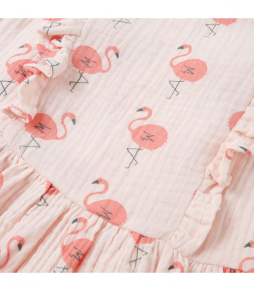 Kids' Dress with Ruffles Soft Pink 104