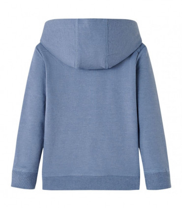 Kids' Hooded Sweatshirt Blue Melange 104
