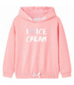Kids' Hooded Sweatshirt Bright Pink 140