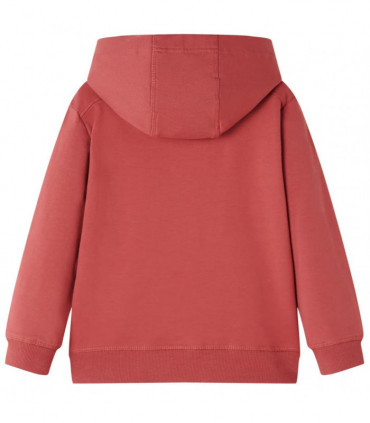Kids' Hooded Sweatshirt Burnt Red 128