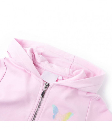 Kids' Hooded Sweatshirt Light Pink 92