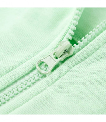 Kids' Hooded Sweatshirt with Zip Bright Green 104