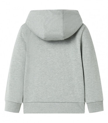 Kids' Hooded Sweatshirt with Zip Light Khaki Melange 104