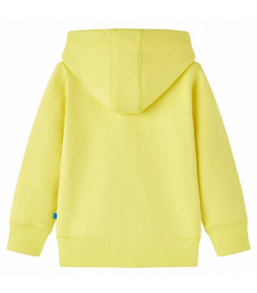 Kids' Hooded Sweatshirt with Zip Light Yellow 116