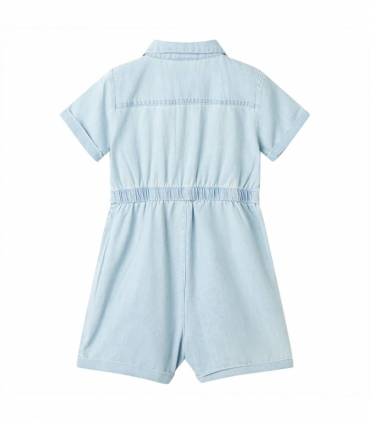 Kids' Onesie with Short Sleeves Soft Blue 104