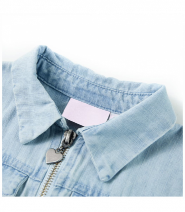 Kids' Onesie with Short Sleeves Soft Blue 104