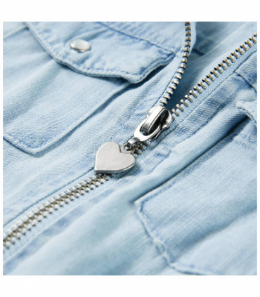 Kids' Onesie with Short Sleeves Soft Blue 104