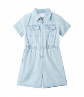 Kids' Onesie with Short Sleeves Soft Blue 116