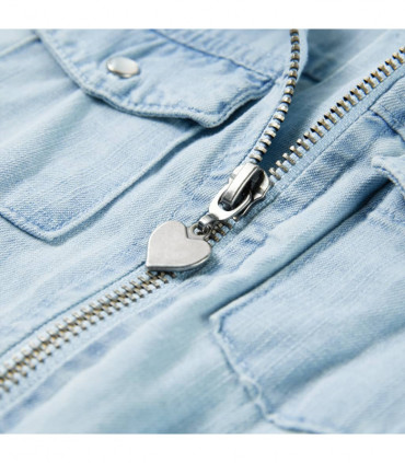 Kids' Onesie with Short Sleeves Soft Blue 116