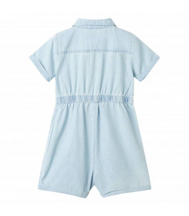 Kids' Onesie with Short Sleeves Soft Blue 128