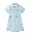 Kids' Onesie with Short Sleeves Soft Blue 92