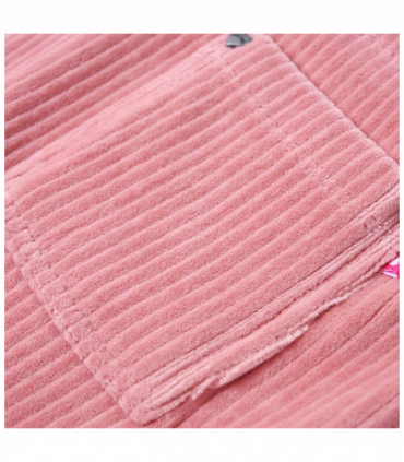 Kids' Overall Dress Corduroy Light Pink 116