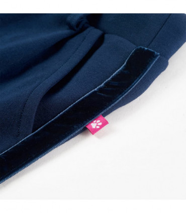 Kids' Pants with Black Trims Navy 140