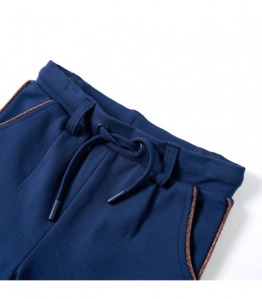 Kids' Pants with Drawstring Navy Blue 116