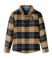 Kids' Plaid Shirt Yellow and Black 104