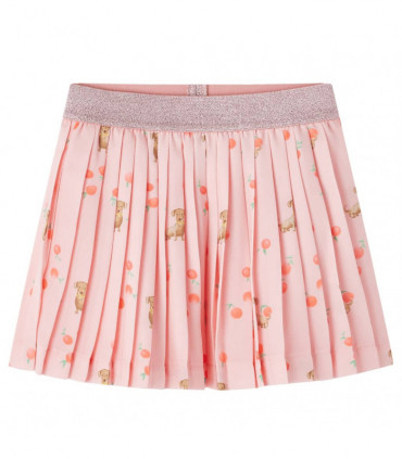 Kids' Pleated Skirt Light Orange 140