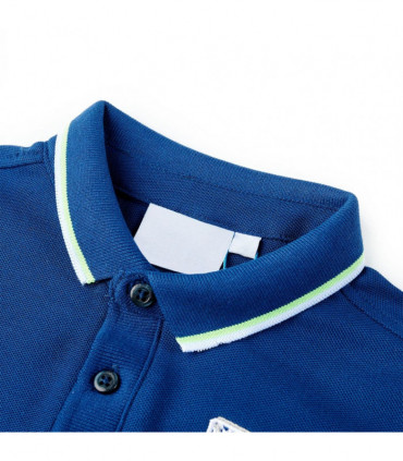 Kids' Polo Shirt Dark Blue 140