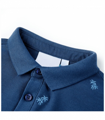 Kids' Polo Shirt Dark Blue 92