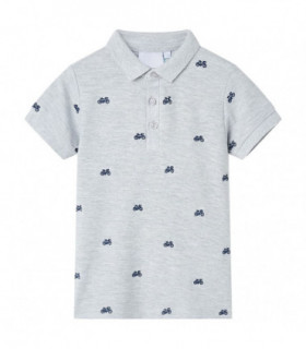 Kids' Polo Shirt  Grey Melange 116