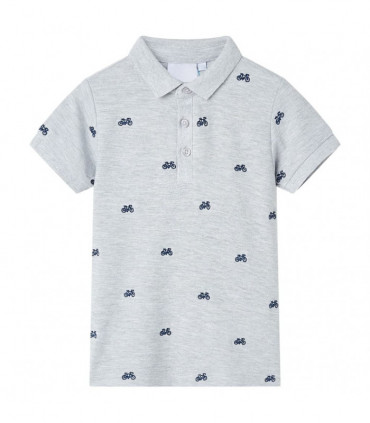 Kids' Polo Shirt  Grey Melange 116