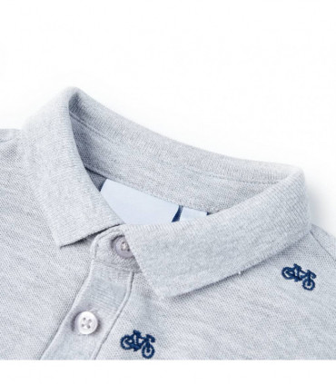 Kids' Polo Shirt  Grey Melange 140
