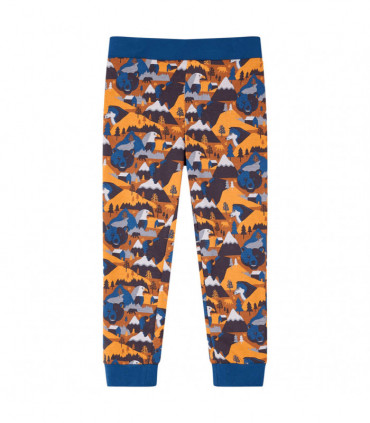 Kids' Pyjamas with Long Sleeves Cognac 128